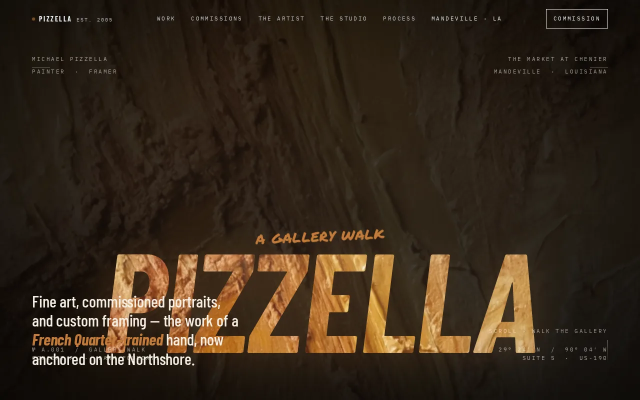Pizzella prototype A — screenshot