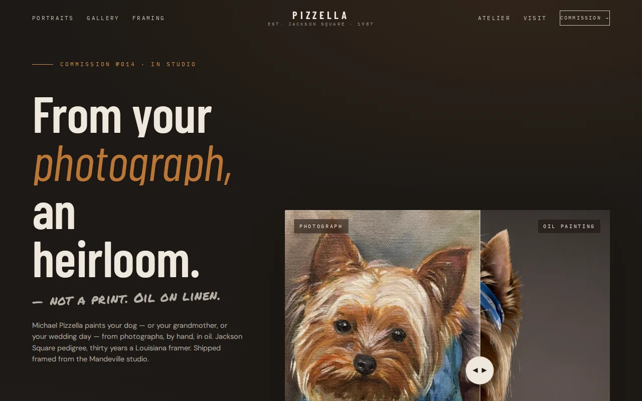 Pizzella prototype C — screenshot